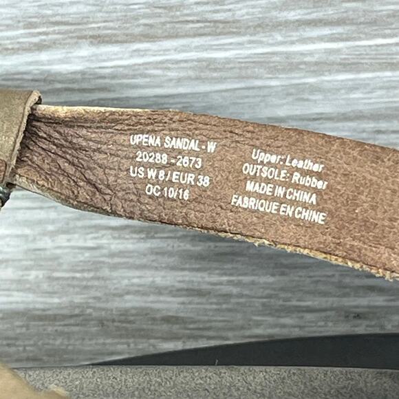 Olukai Women Upena Loop Toe Leather Strappy Sandals Size 8 - Picture 4 of 8